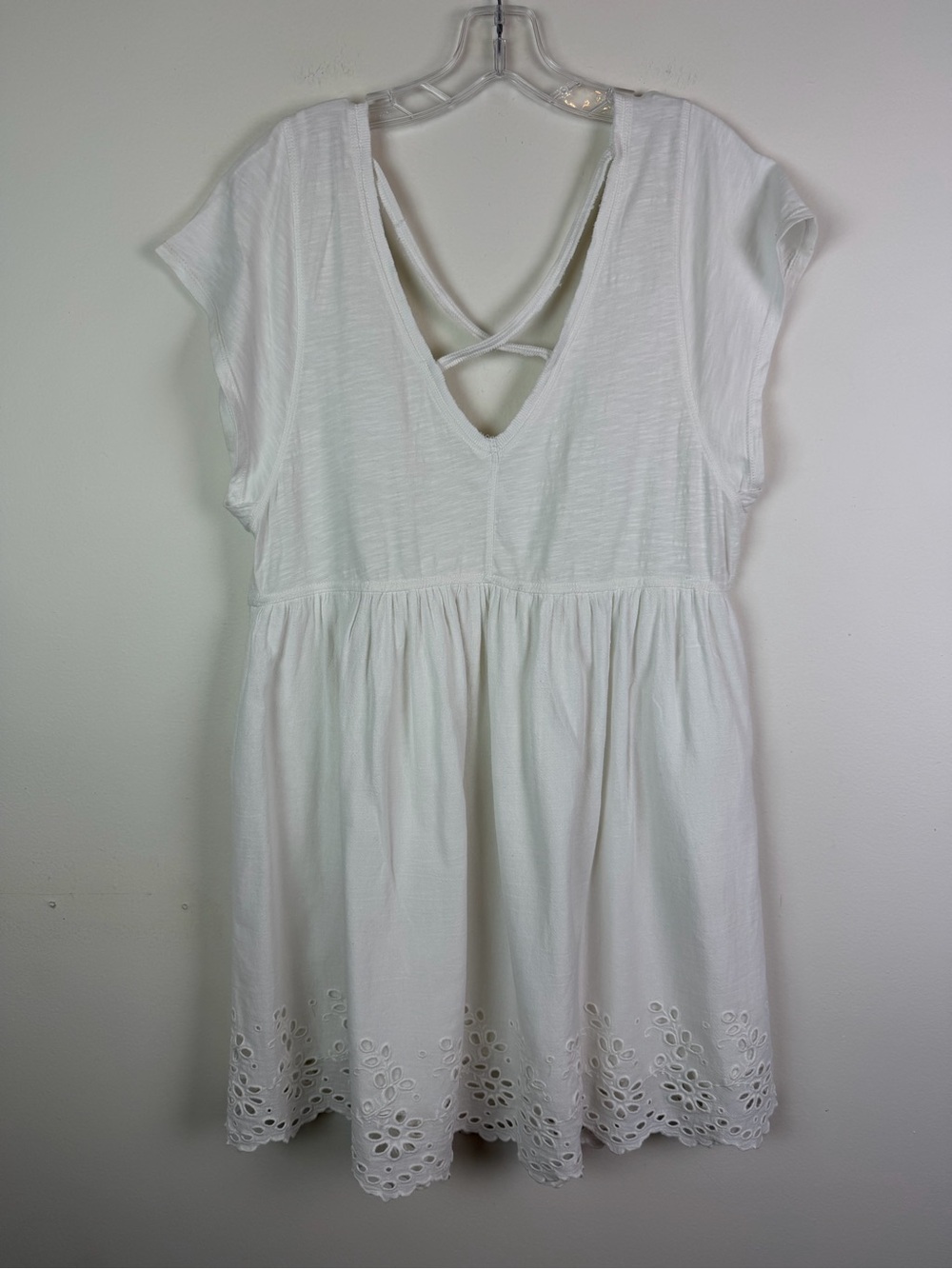 Anthropologie Daily Practice Eyelet Hem Mini Dress Size M - Picture 11 of 15